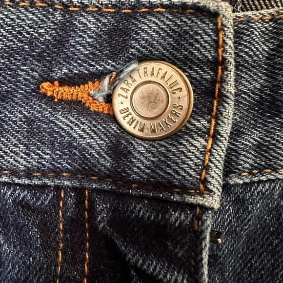 Zara “Yeah” Popcorn Denim Midi Denim Skirt - Picture 6 of 15